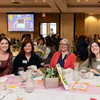 six people at luncheon table photo 4